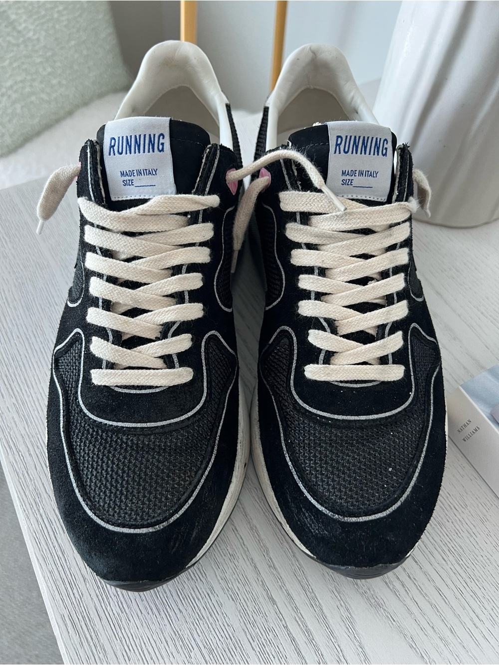 Golden Goose Running Sole Sneaker (Black, Size 41) - Picture 7 of 14